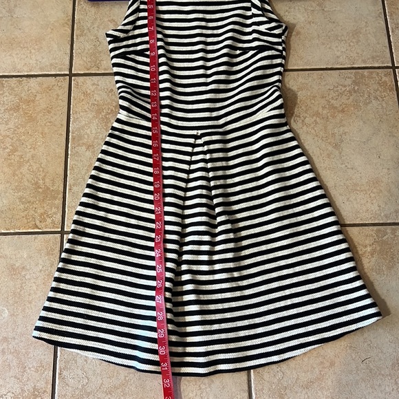 Madewell Sleeveless Striped Mini Dress Cotton Knit Black & White, Sz XXS - Picture 9 of 9